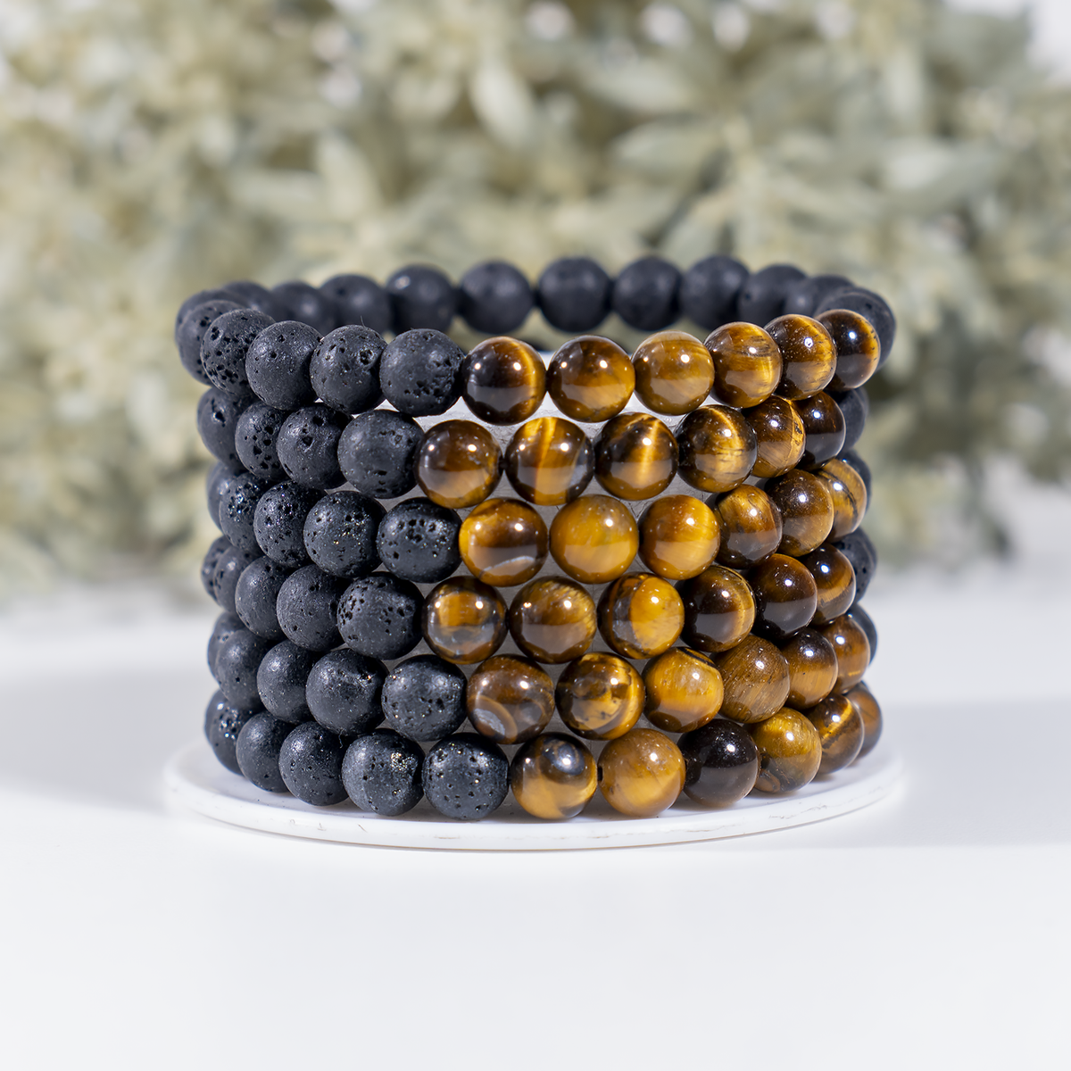 Lava Diffuser Bracelet, Lava with Tiger Eye Beads Diffuser Jewelry, Aromatherapy, Essential Oil Bracelet, Spiritual Gift, Yoga Gift for Her,