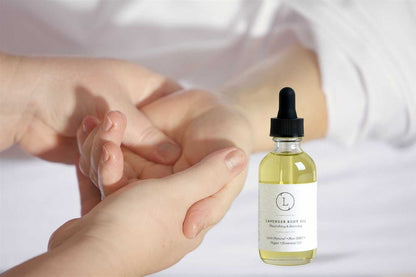 CBD Lavender Body Oil with CBD, Natural Moisturizing Body Oil (THC free) by Lizush
