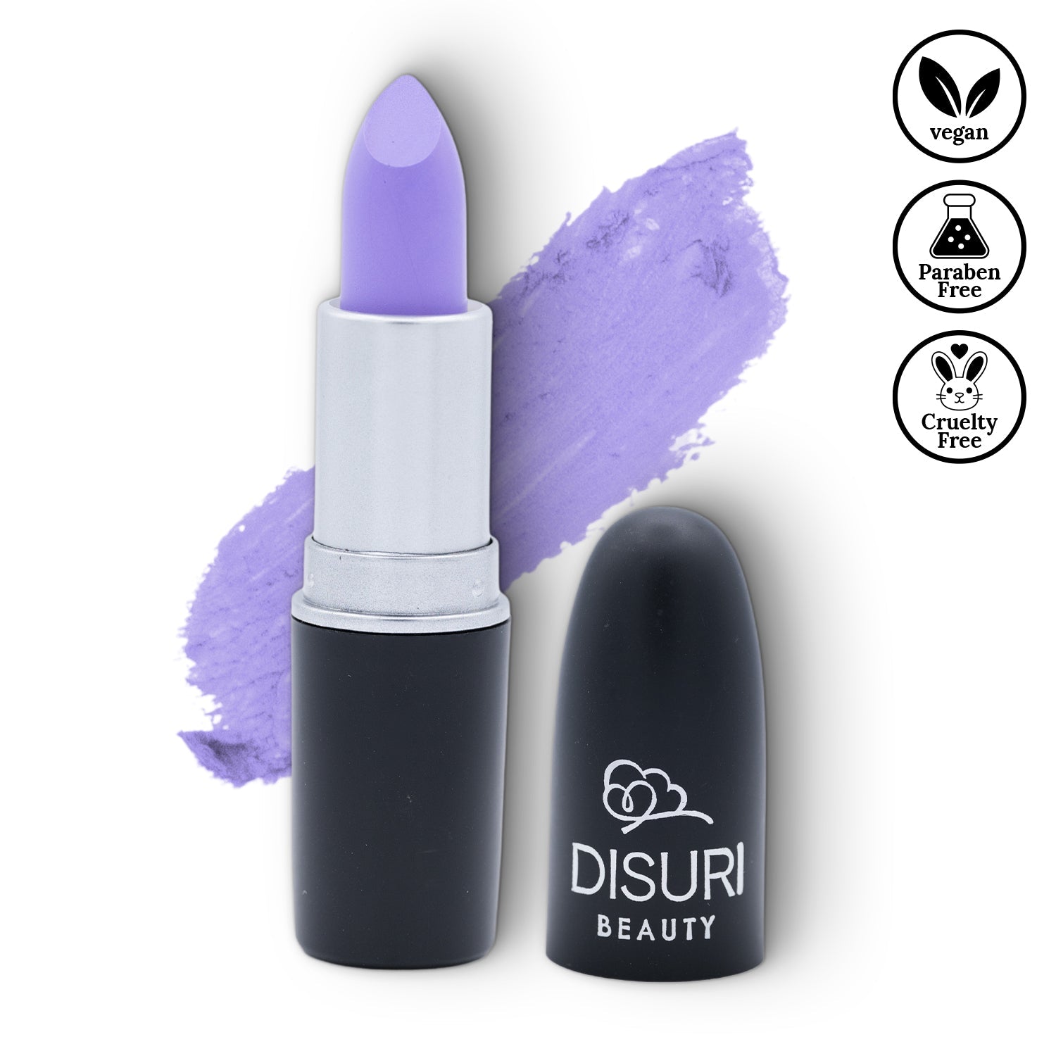 DISURI Beauty Matte Bullet Lipstick - Lavender Lust (