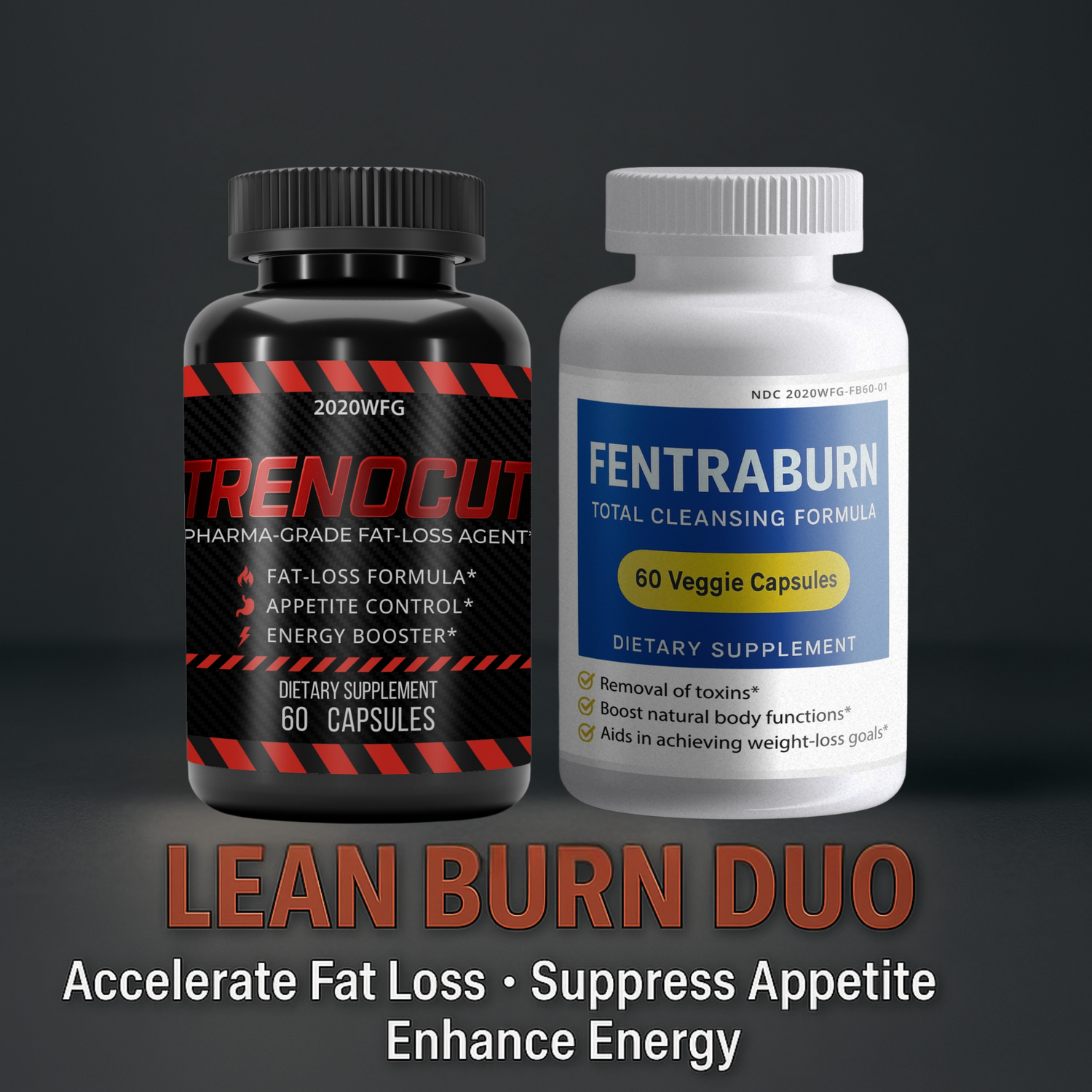 Lean Burn Duo | Fat Burner &amp; Detox Cycle – TRENOCUT + FentraBurn