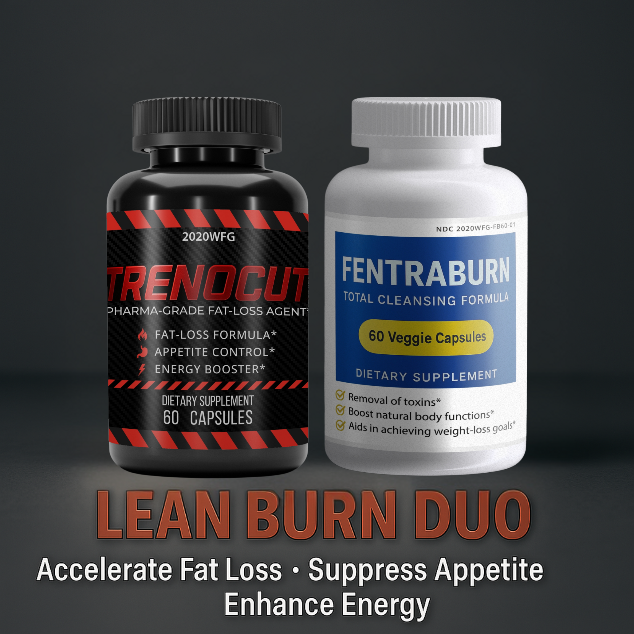 Lean Burn Duo | Fat Burner &amp; Detox Cycle – TRENOCUT + FentraBurn