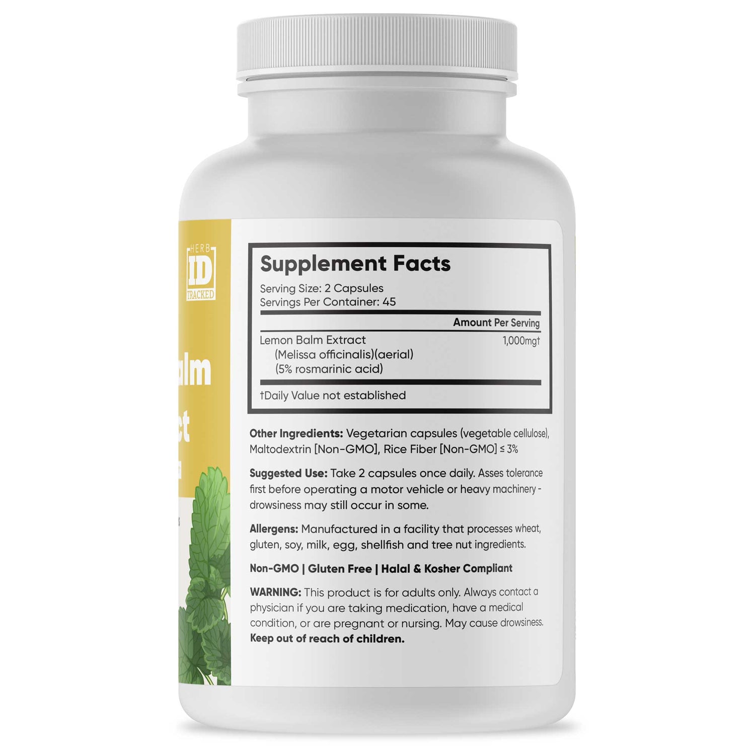 Lemon Balm R5 Extract, 90 Capsules