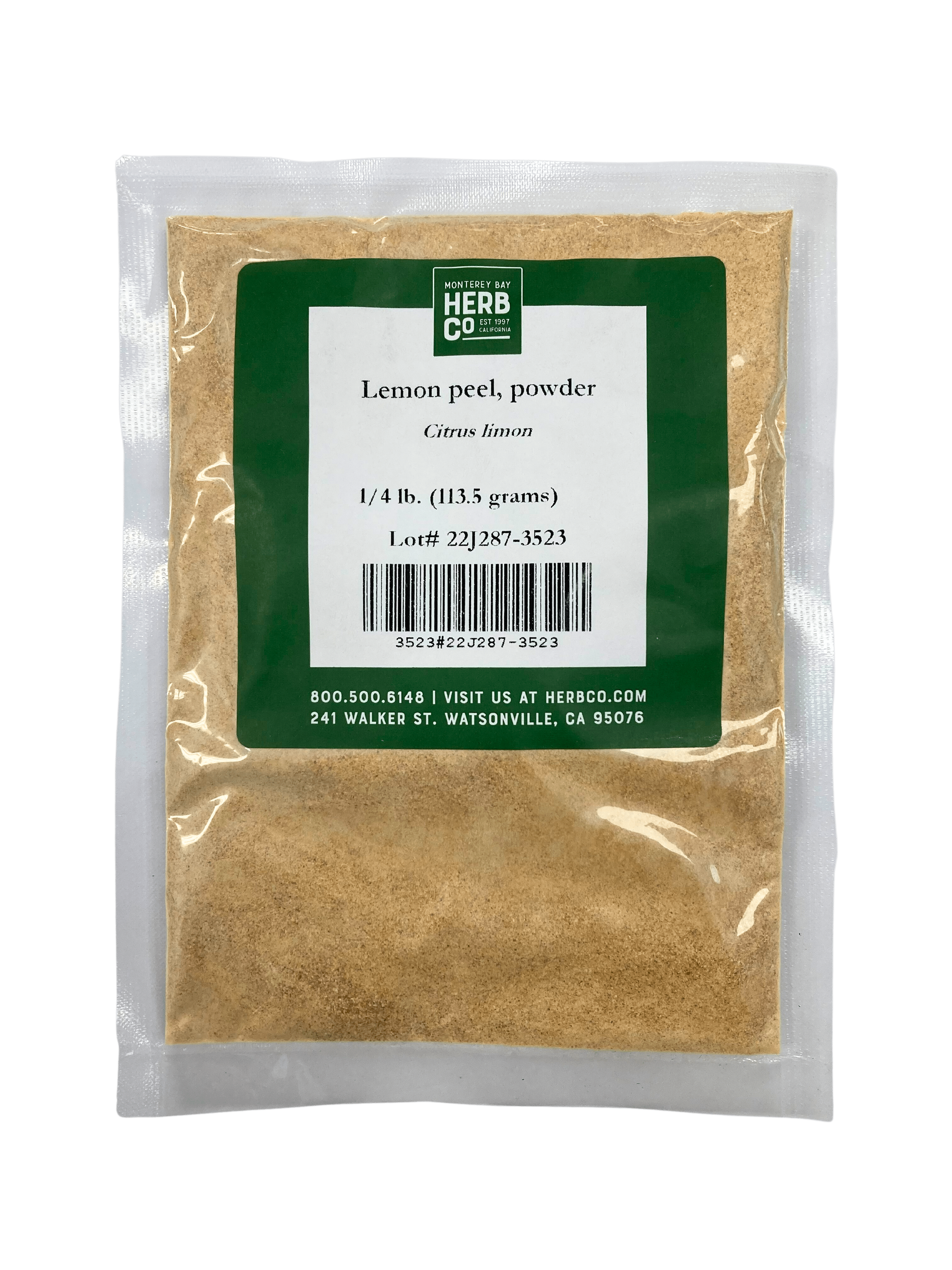 Lemon Peel Powder by Country Life Natural Foods