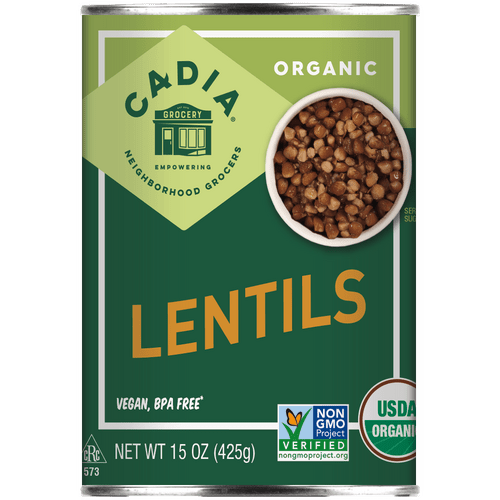 Lentils, Organic, Cadia by Country Life Natural Foods