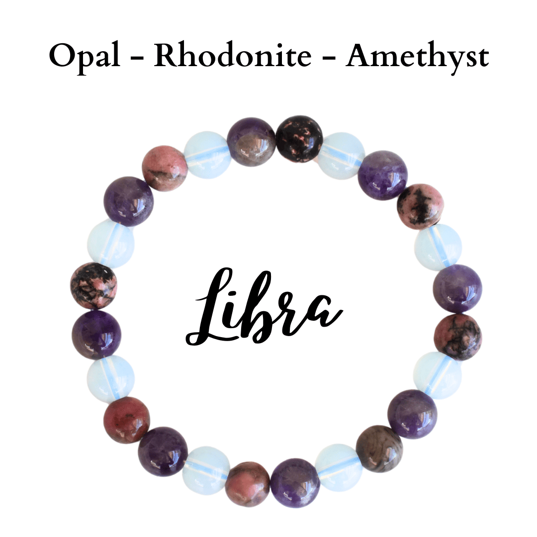 Libra Zodiac Crystal Bracelet, Libra Gifts  DestGlow