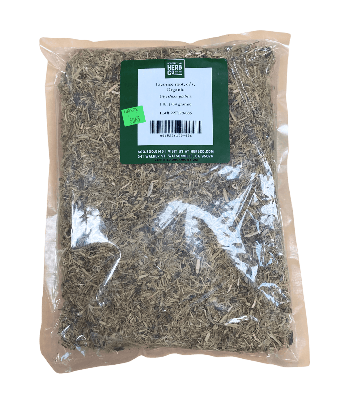 Licorice Root, Organic, Cut, Sifted  DestGlow