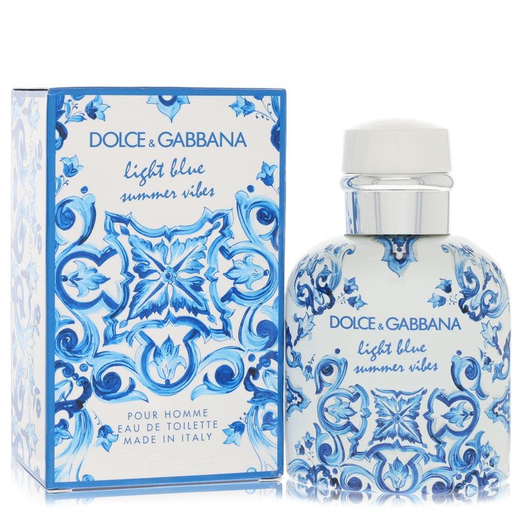 Light Blue Summer Vibes by Dolce &amp; Gabbana Eau De Toilette Spray 2.5 oz for Men