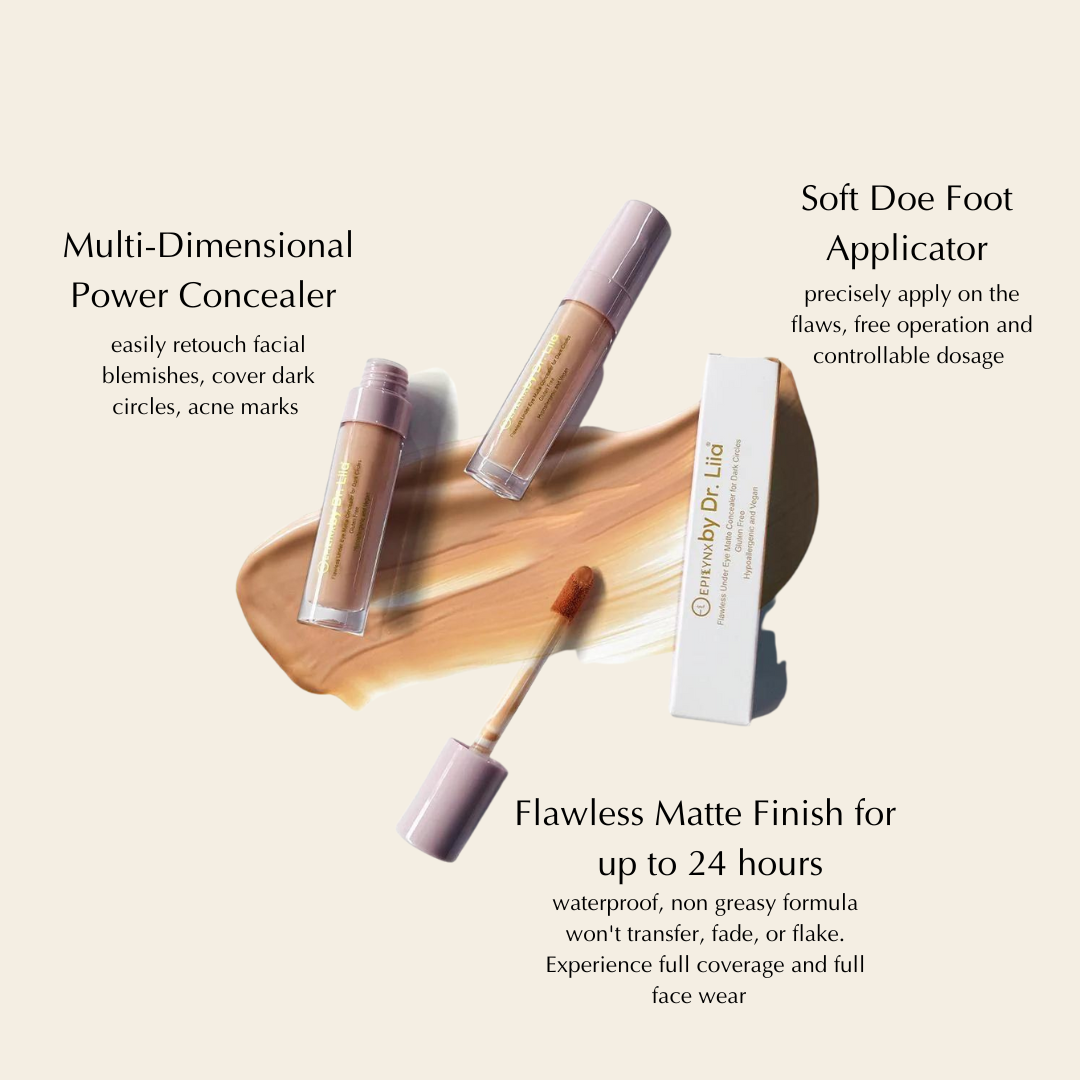 Flawless Matte Concealer – Vegan, Gluten-Free, Full Coverage &amp; Long-Wearing by EpiLynx