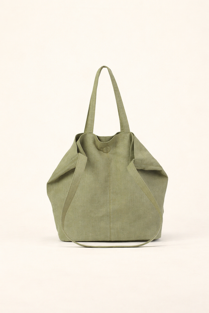Lightweight Ramie Canvas Large Tote Bag by LINTICO