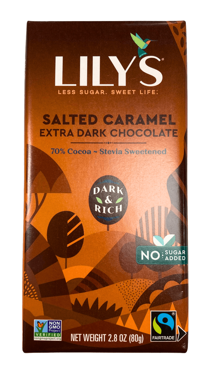 Chocolate Bars, Dark, Stevia Sweetened, Lily&