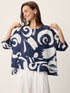 Linen Layered Asymmetric Top NOREEN by LINTICO