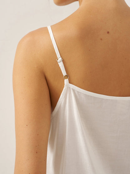 Linen V-Neck Cover-Up and Slip Dress Set CASS by LINTICO