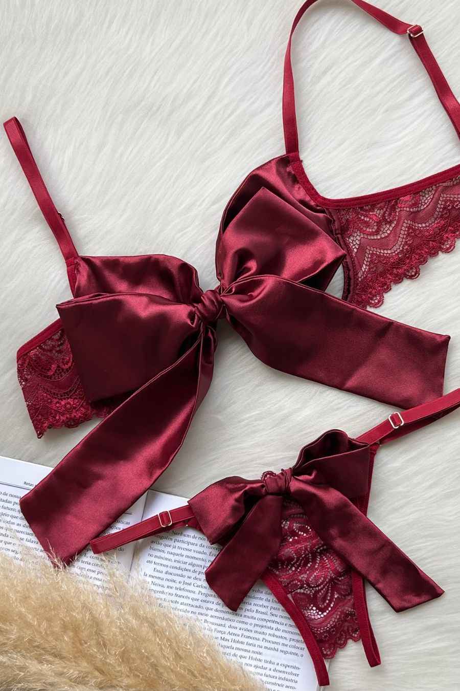 Lingerie Bow Tie Set