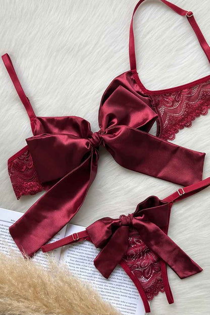 Lingerie Bow Tie Set