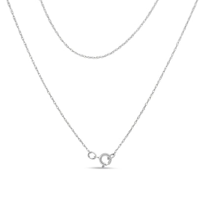 14K White Gold 1 7/8 cttw Princess and Baguette Cut Mixed Geometry Diamond Pendant Necklace (G-H, SI1-SI2) by Bids.com