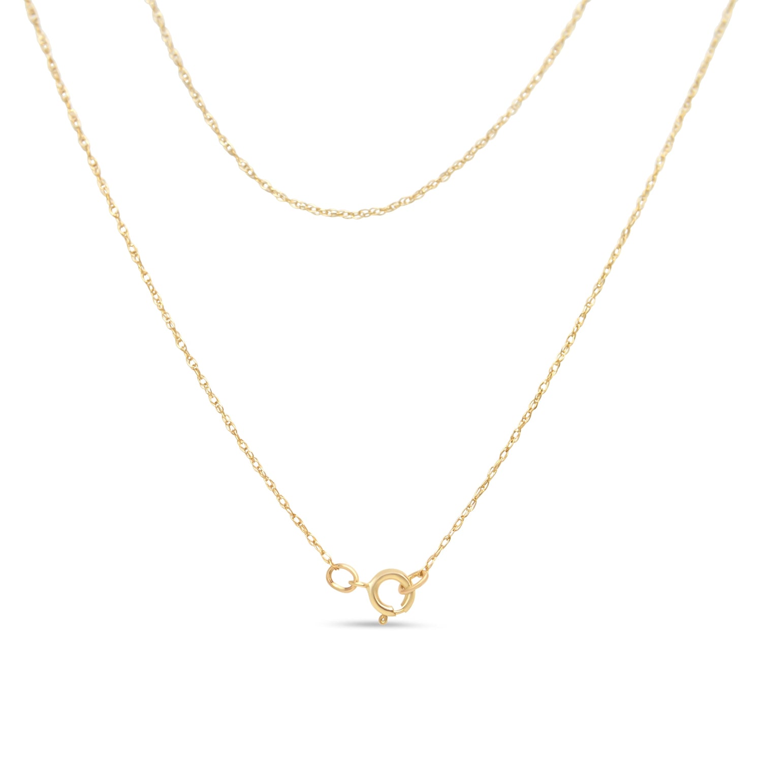 14K Yellow Gold Plated .925 Sterling Silver 1/4 Cttw Round and Baguette-Cut Diamond Composite Heart 18" Pendant Necklace (H-I Color, SI2-I1 Clarity) by Bids.com