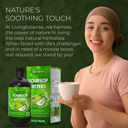 Soursop Bitters Liquid with Soursop Leaves for Gut Health &amp; Immune Boost by FreshDrinkUS - Natural and Premium Herbal Tea