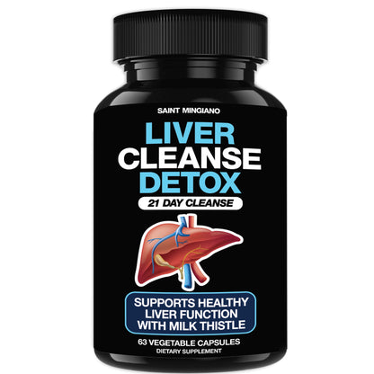 Liver Cleanse Detox &amp; Repair - 21 Day Cleanse - Natural Liver Support Supplement with Milk Thistle