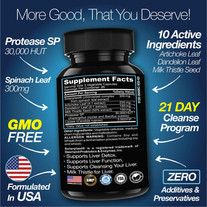 Liver Cleanse Detox &amp; Repair - 21 Day Cleanse - Natural Liver Support Supplement with Milk Thistle