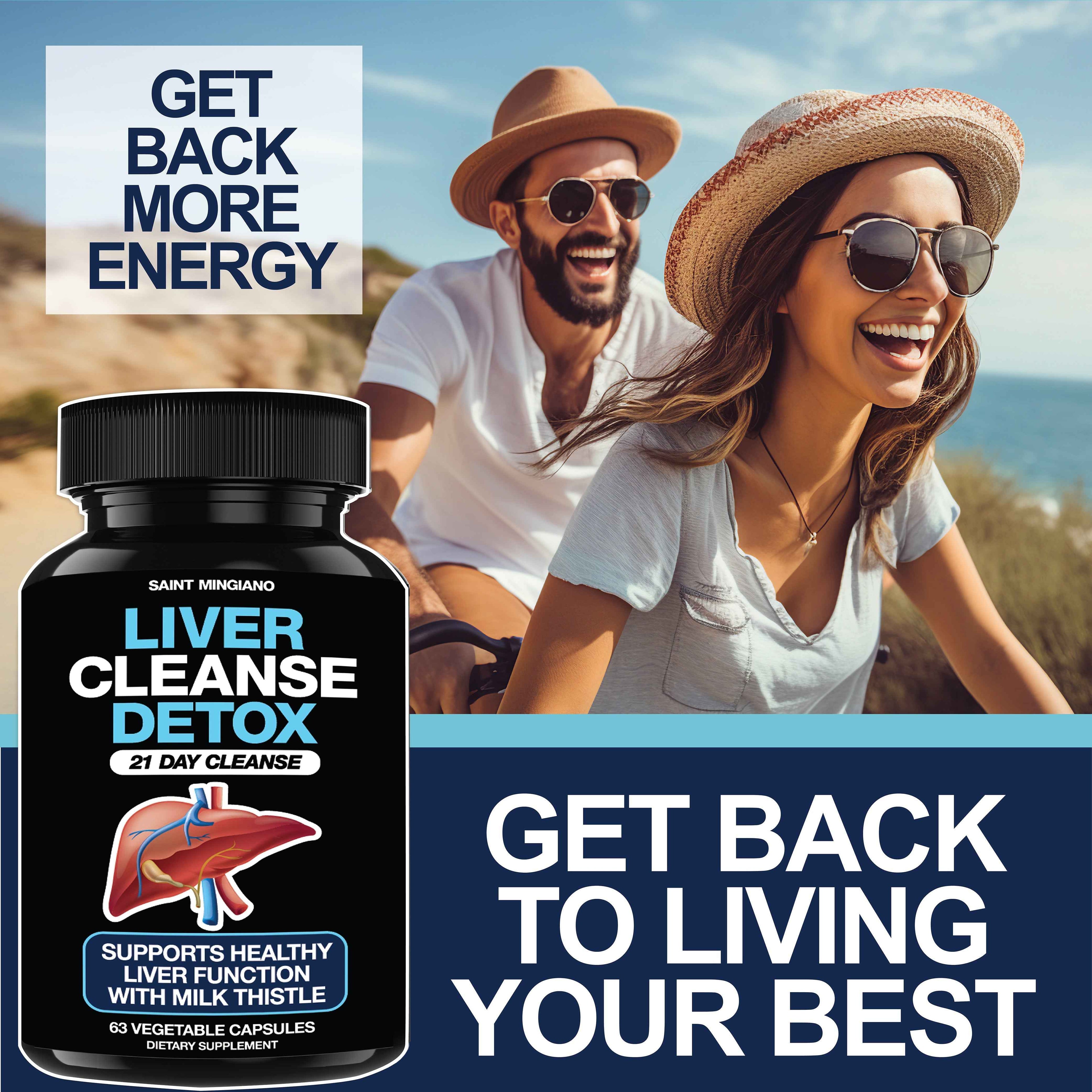 Liver Cleanse Detox &amp; Repair - 21 Day Cleanse - Natural Liver Support Supplement with Milk Thistle