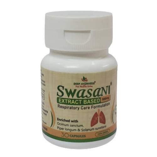 Deep Ayurveda Swasani 500mg Veg Capsules