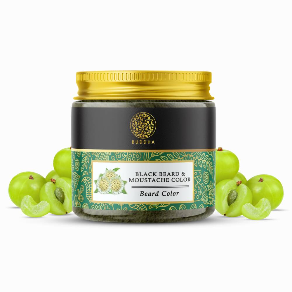 Buddha Natural Beard &amp; Moustache Black Color
