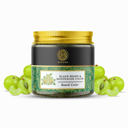 Buddha Natural Beard &amp; Moustache Black Color