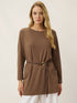 Lenzing Tencel Modal® Long Drop Shoulder Stretch Pullover Top with Patch Pockets  DestGlow