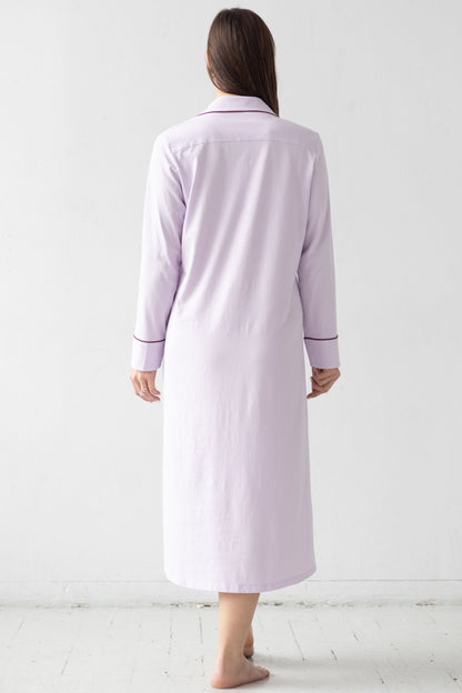 Long Sleep Shirt in Pima Cotton