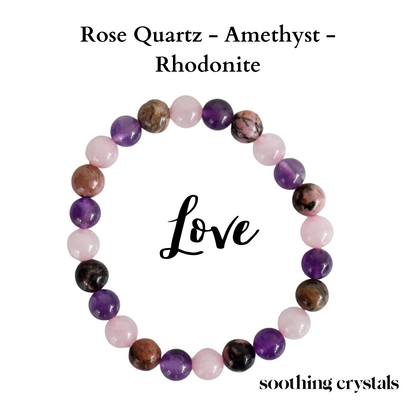 Attracting LOVE Crystal Bracelet (Enhances, Compassion, Connection)  DestGlow