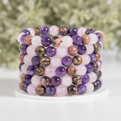 Attracting LOVE Crystal Bracelet (Enhances, Compassion, Connection)  DestGlow