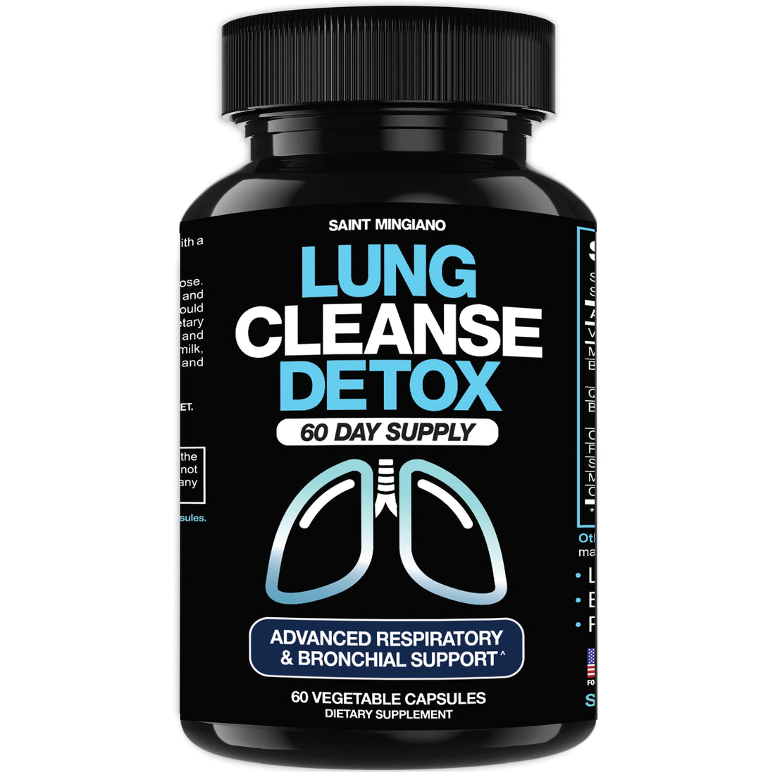 Lung Cleanse Detox, 60 Day Cleanse - Supports Lung Health Within Bronchial &amp; Respiratory Systems