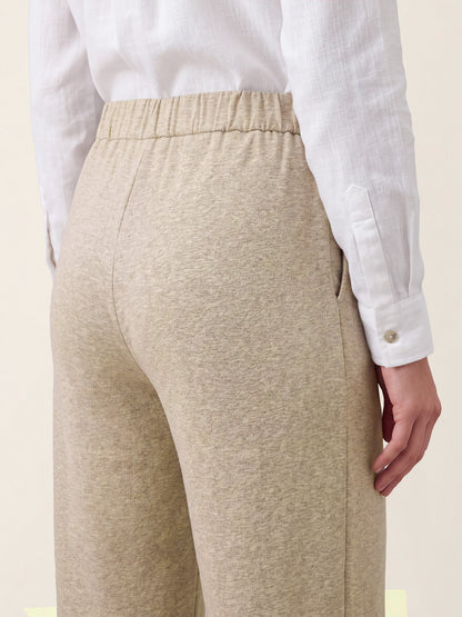 Lyocell Wool Side Button Wide Leg Knit Pants MAREN  DestGlow