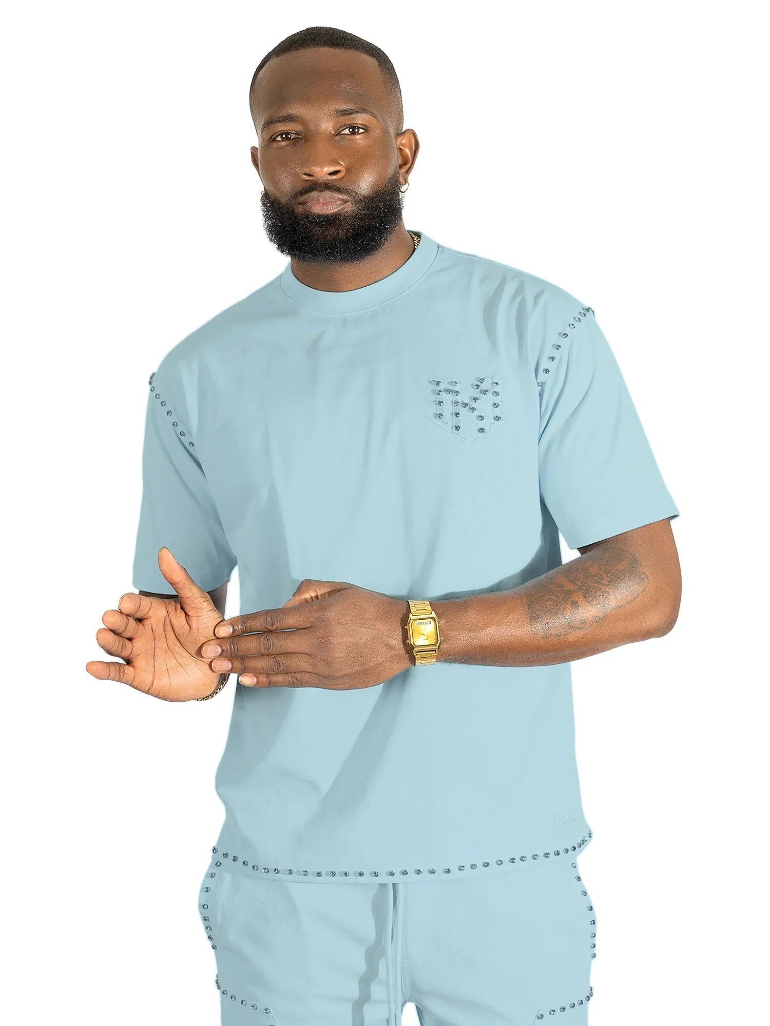 Makobi Prada Tee - Light Blue by Denim Exchange