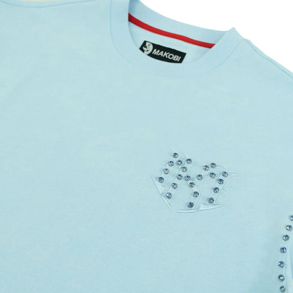 Makobi Prada Tee - Light Blue by Denim Exchange