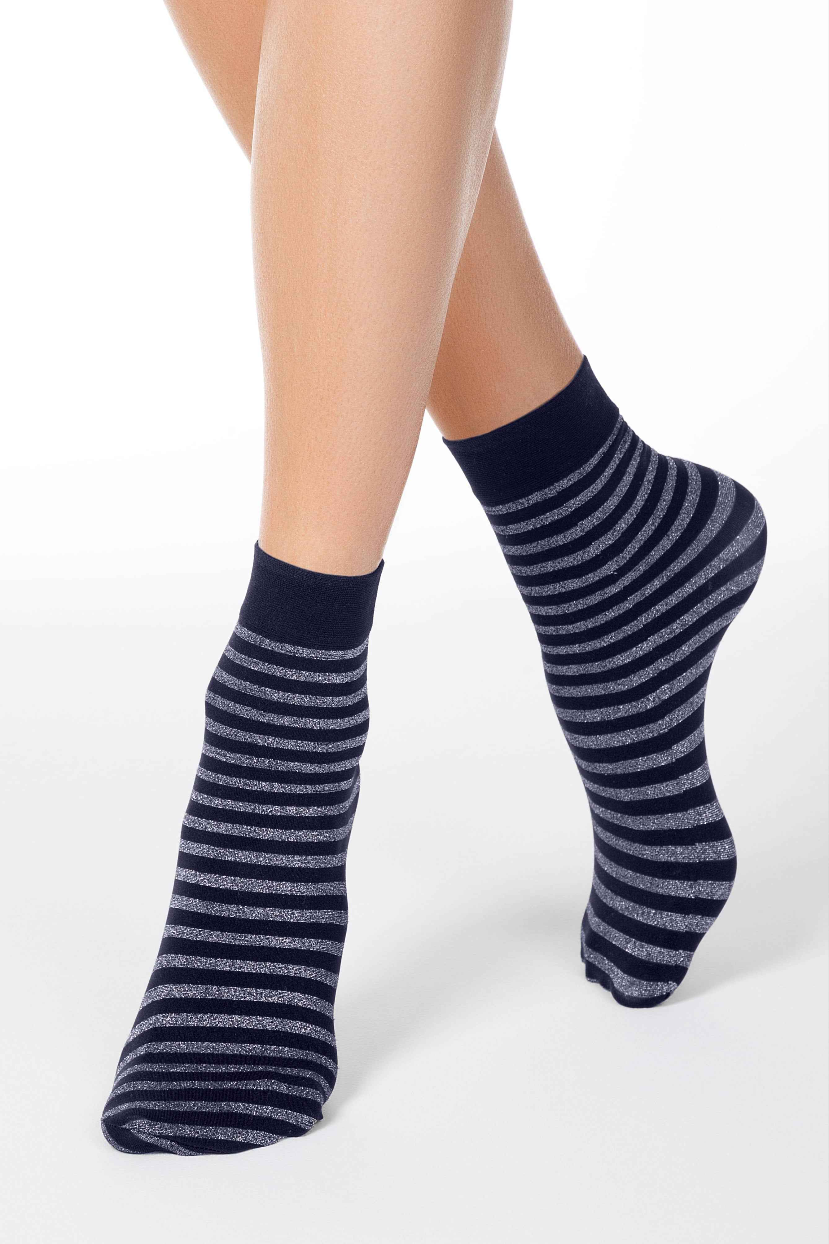 Socks Conte Fantasy - Shimmering Stripe