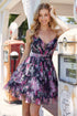 Nox Anabel M992 Chic and Graceful Strapless Flower Print Chiffon Dress by DiscountDressShop