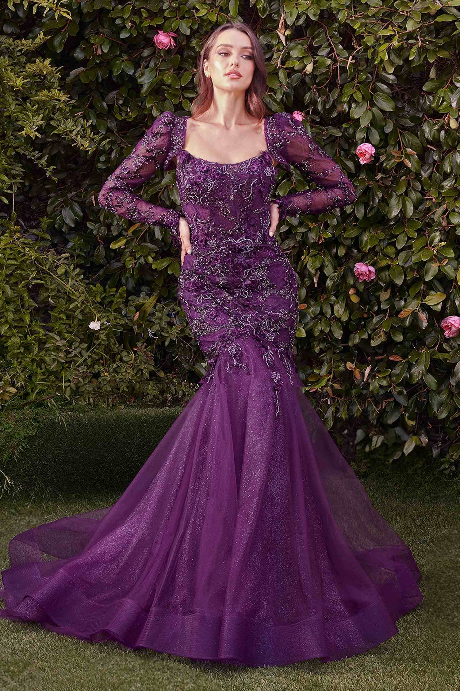 Andrea &amp; Leo MA101 Strapless Mermaid Dress With Removable Bolero
