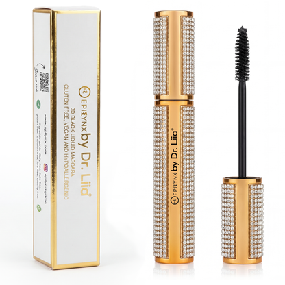 Mega Volume Vegan Mascara – Smudge-Proof with Handmade Diamond Case by EpiLynx