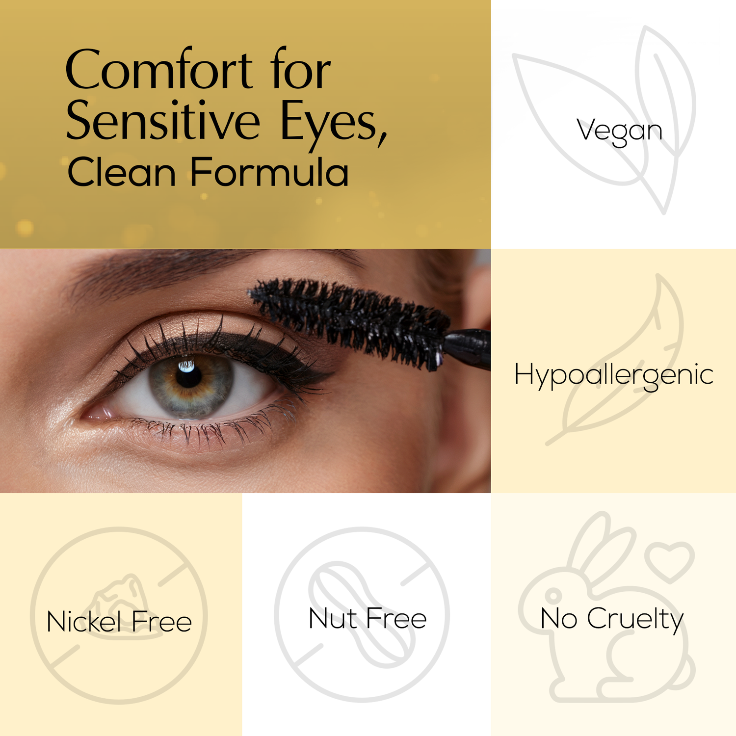 Mega Volume Vegan Mascara – Smudge-Proof with Handmade Diamond Case by EpiLynx