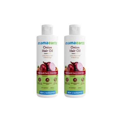 Mamaearth Onion Hair Oil With Onion &amp; Redensyl For Hair Fall Control