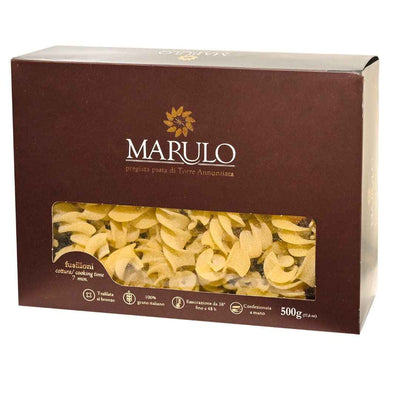 Marulo Fusilloni Italian Artisan Pasta 500g – Bronze Cut Durum Wheat Pasta from Naples, Italy