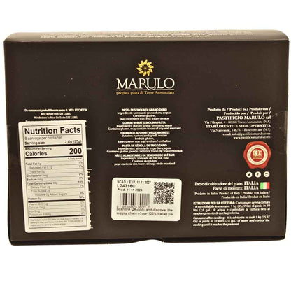 Marulo Paccheri Homemade Artisan Pasta – Authentic Italian Bronze Cut, 500 g (1.1 lb) Luxury Box
