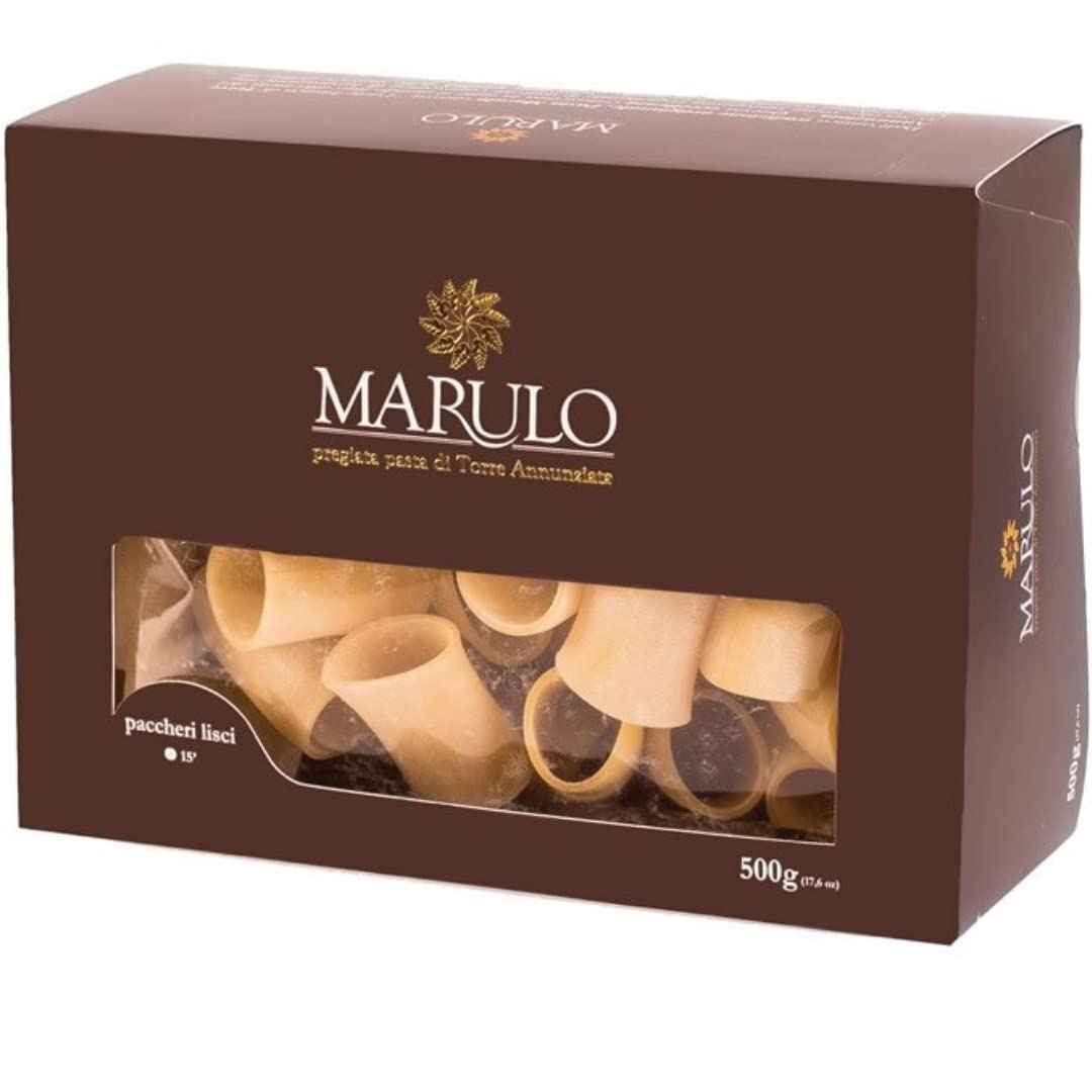 Marulo Paccheri Homemade Artisan Pasta – Authentic Italian Bronze Cut, 500 g (1.1 lb) Luxury Box