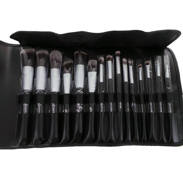 CITY COLOR 15 Pc Synthetic Brush Set With Case - DestGlow