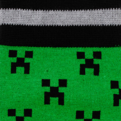 Minecraft Creeper Green Father/Son Sock Set by Cufflinks.com