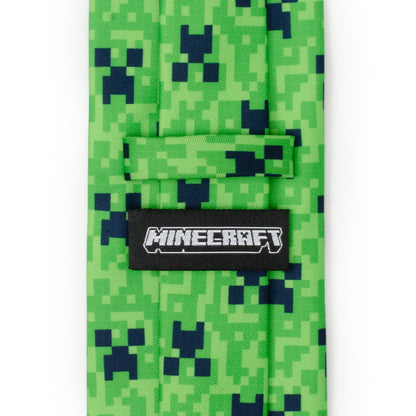 Minecraft Creeper Green Father/Son Tie Set by Cufflinks.com
