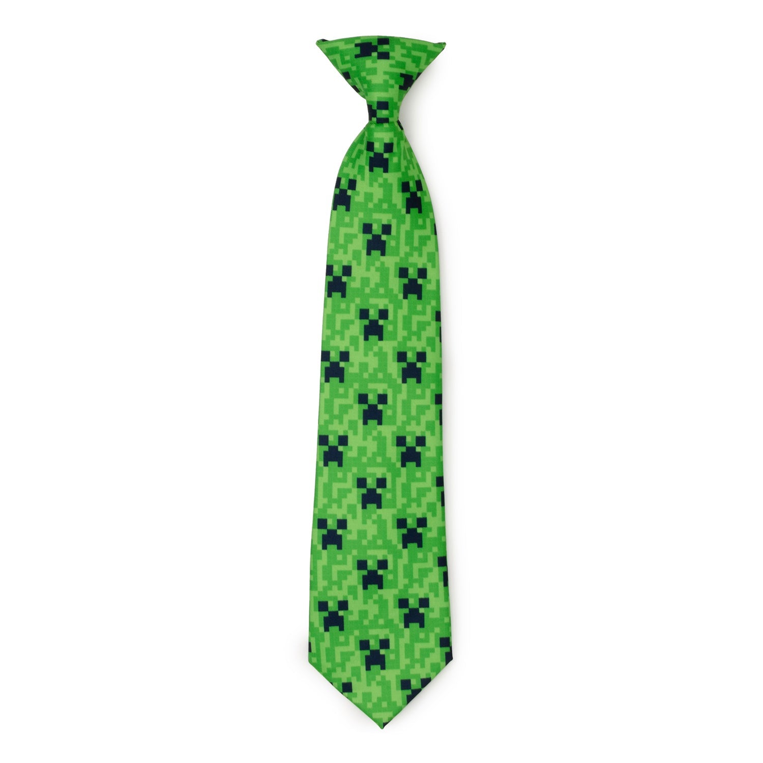 Minecraft Creeper Green Father/Son Tie Set by Cufflinks.com
