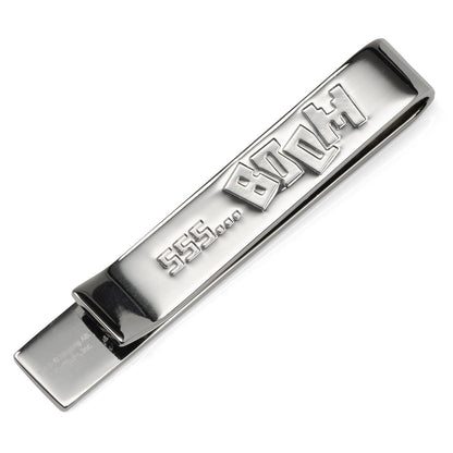 Minecraft Creeper Hidden Message Silver Tie Bar by Cufflinks.com