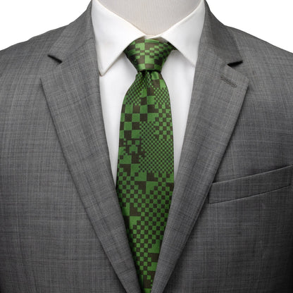 Minecraft Pixelated Creeper Green Men&
